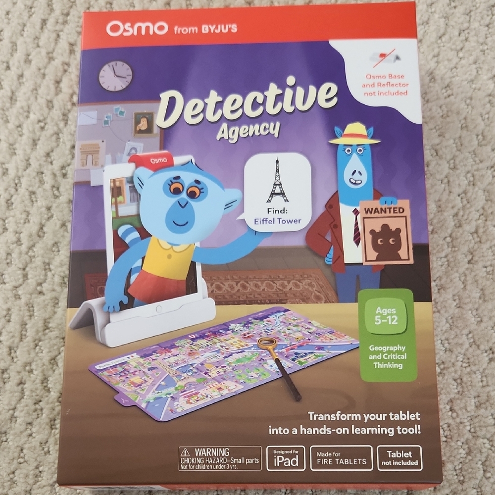 Osmo Detective Agency Kids Puzzle Game - Purple